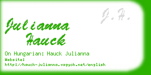 julianna hauck business card